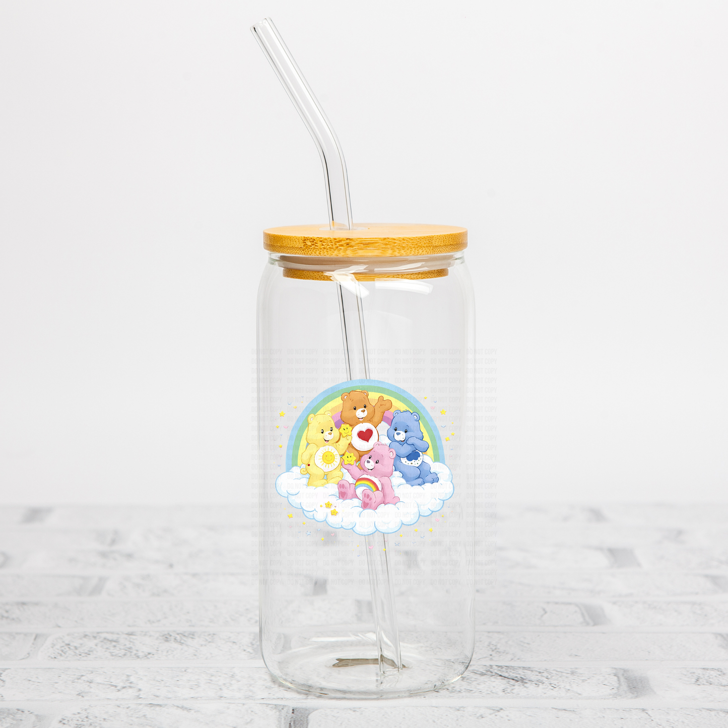 Colorful Bear Friends UVDTF Decal