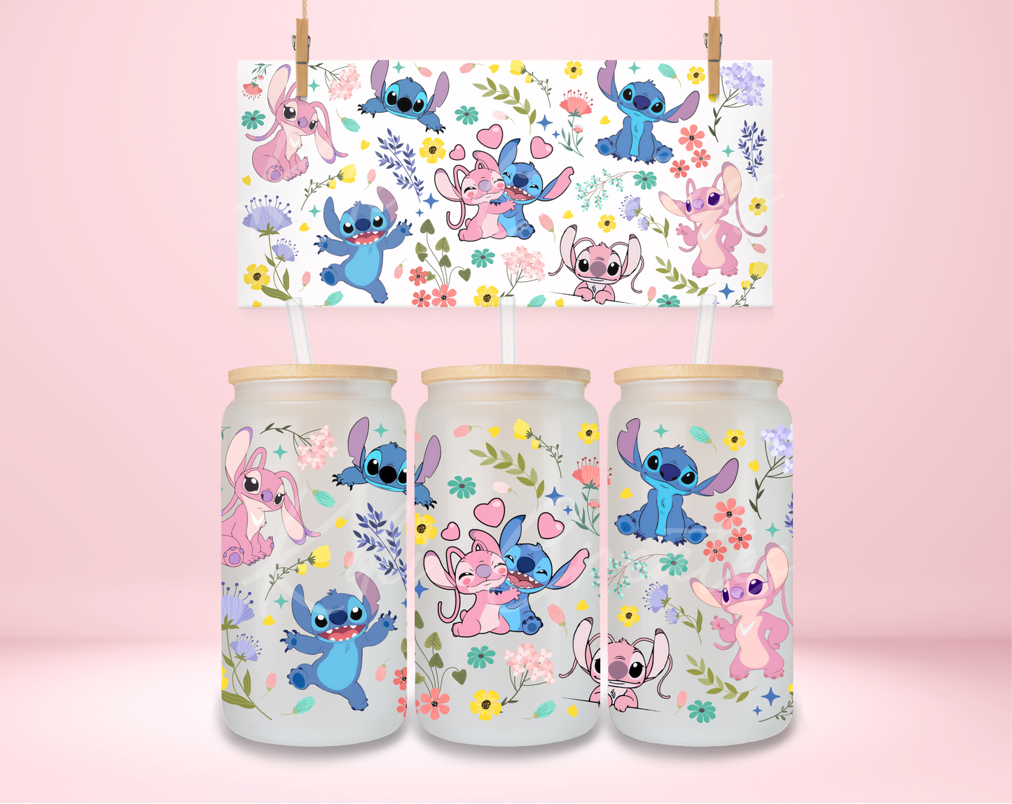 Stitch And Angel Spring UVDTF Wrap