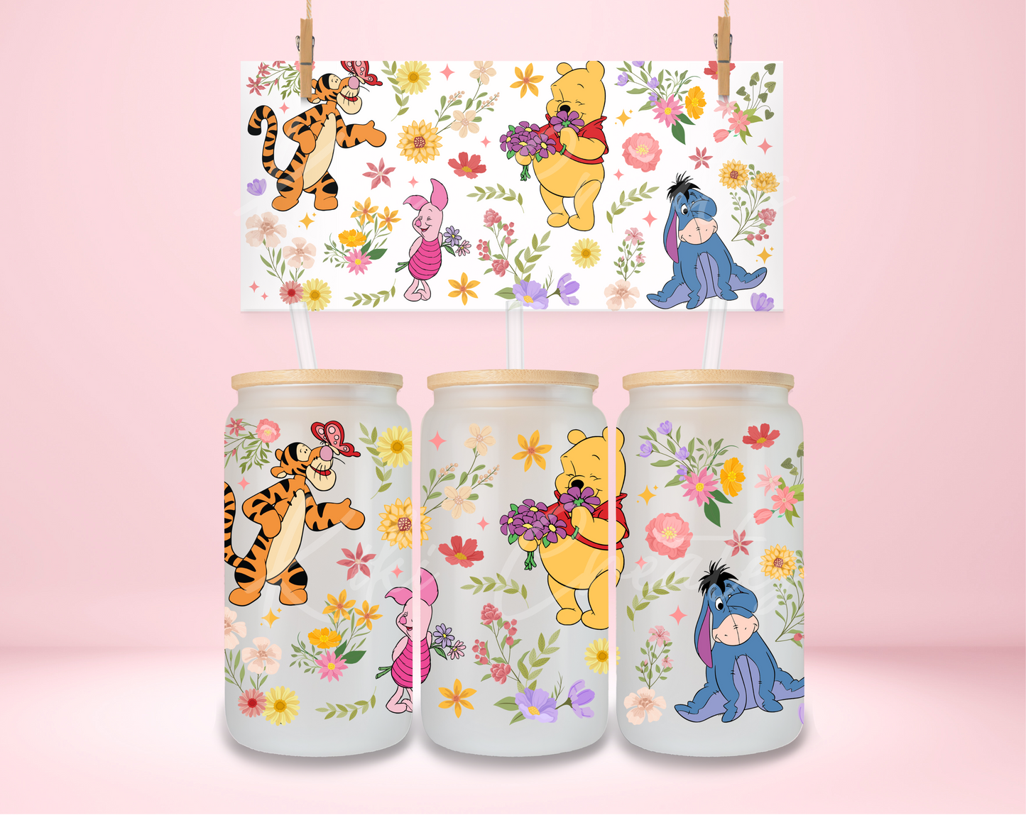 Pooh And Friends Spring UVDTF Wrap