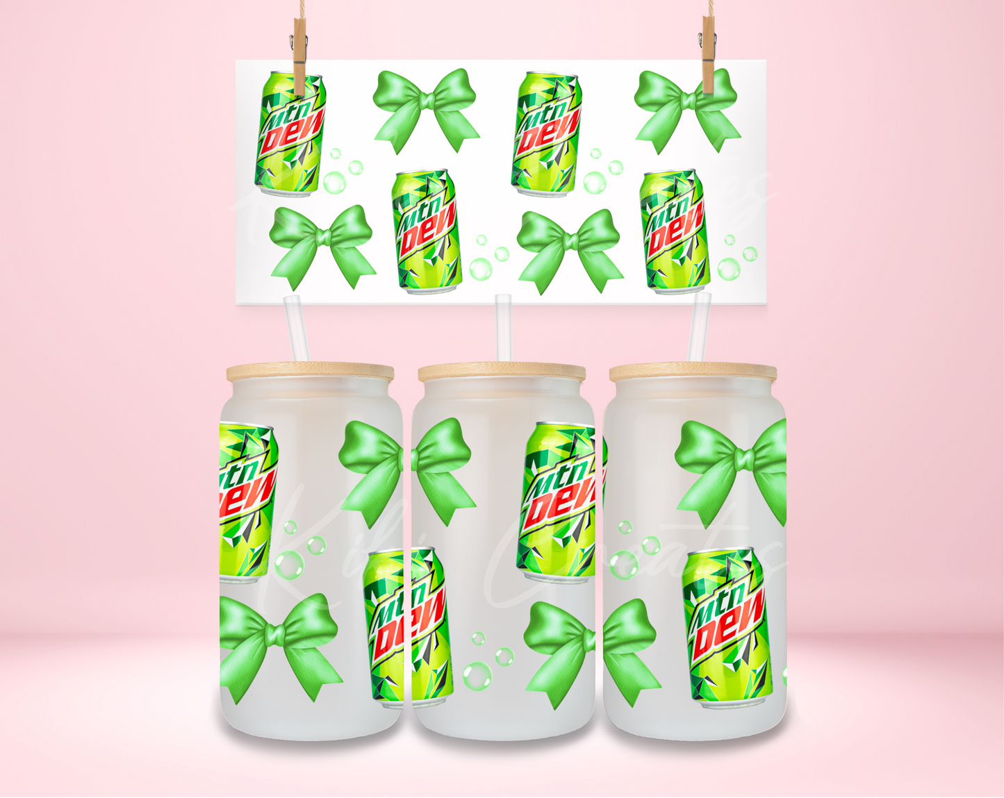 MTN Dew Coquette UVDTF Wrap