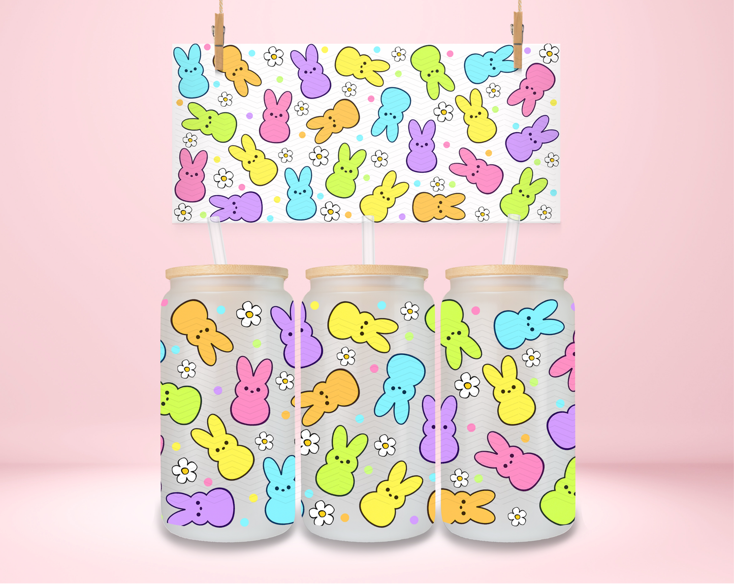 Colorful Peeps UVDTF Wrap