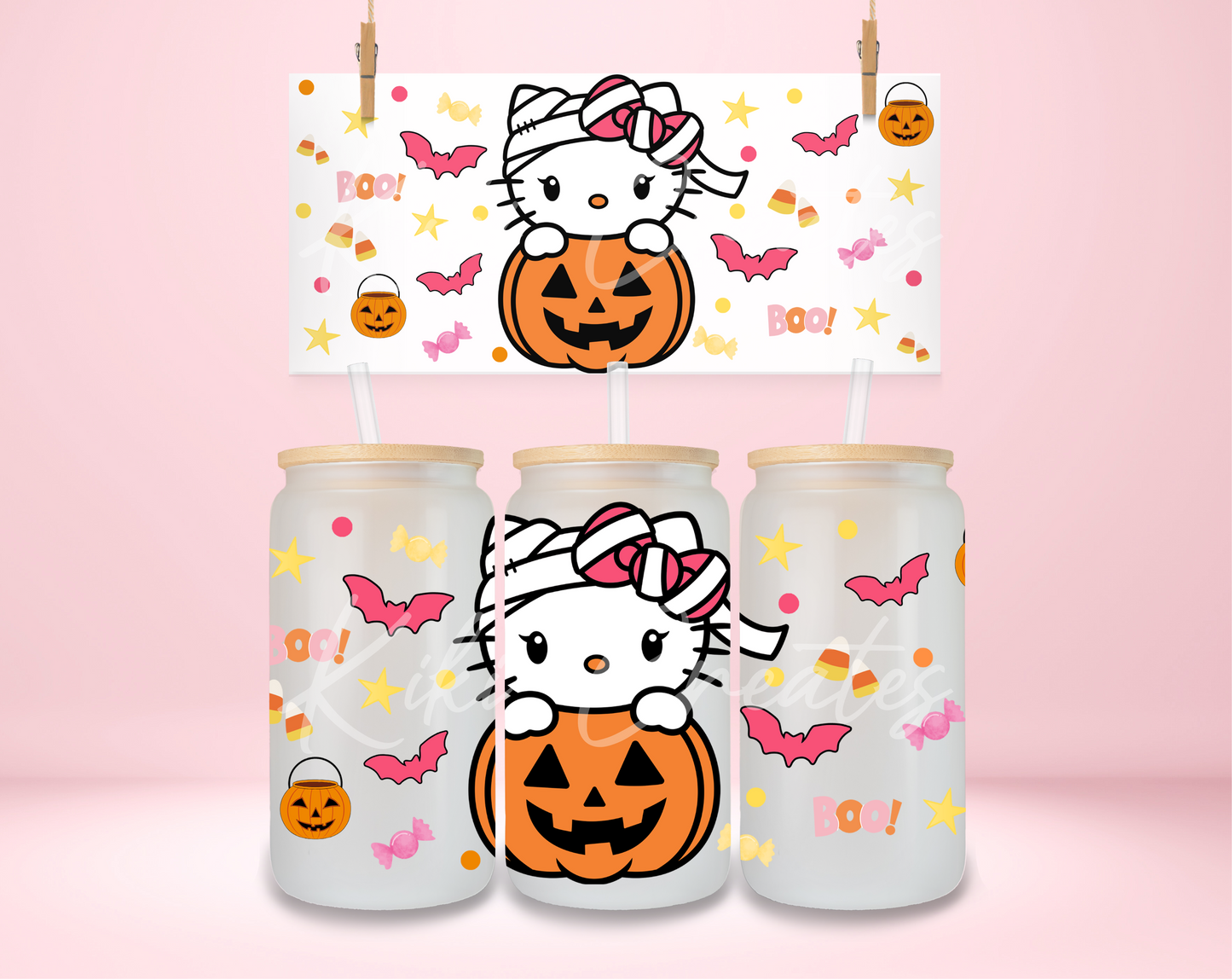 Mummy HK Pumpkin UVDTF Wrap