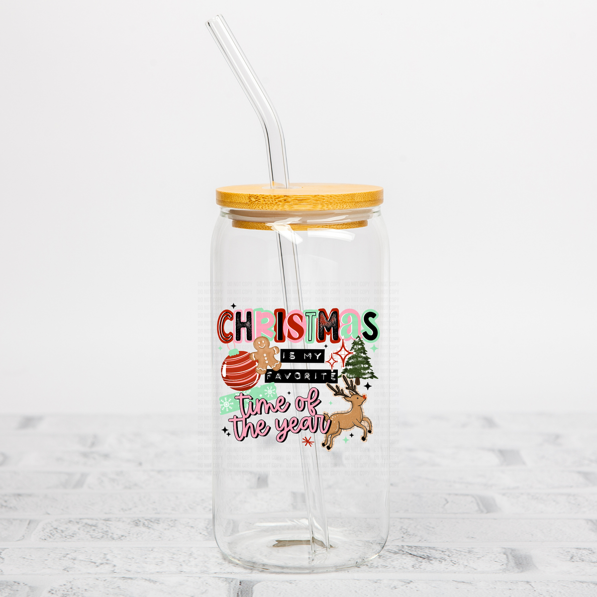 Christmas Is My Fav Time UVDTF Decal