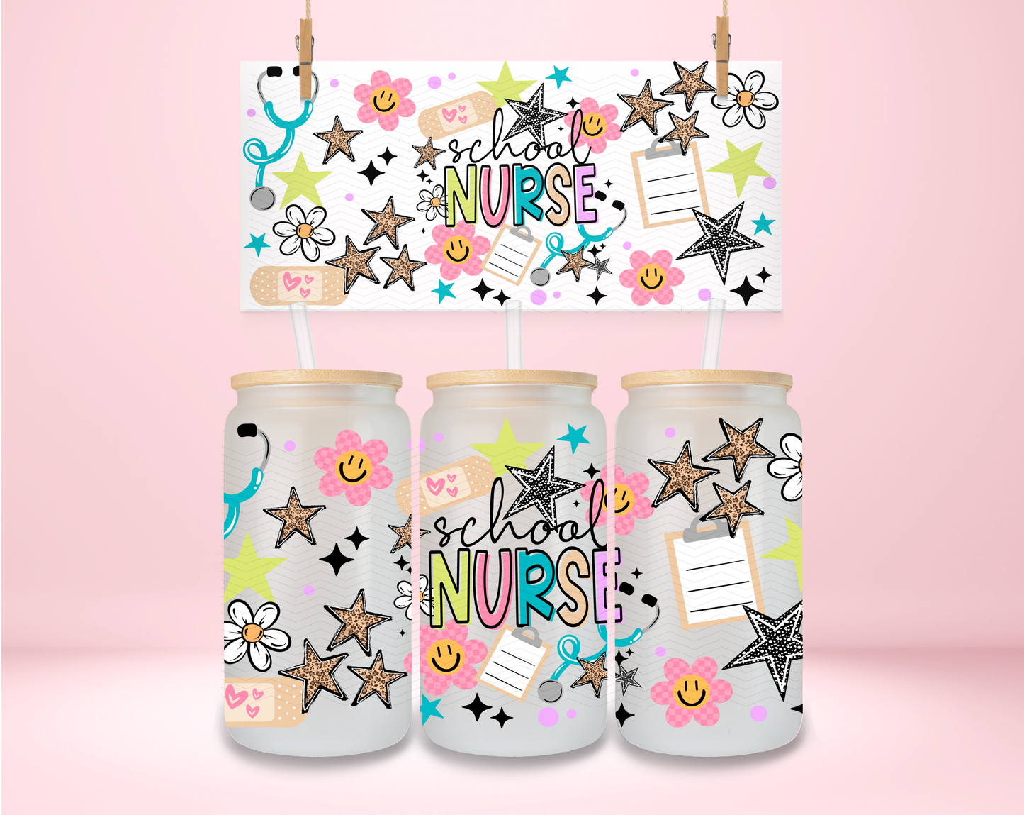 School Nurse UVDTF Wrap