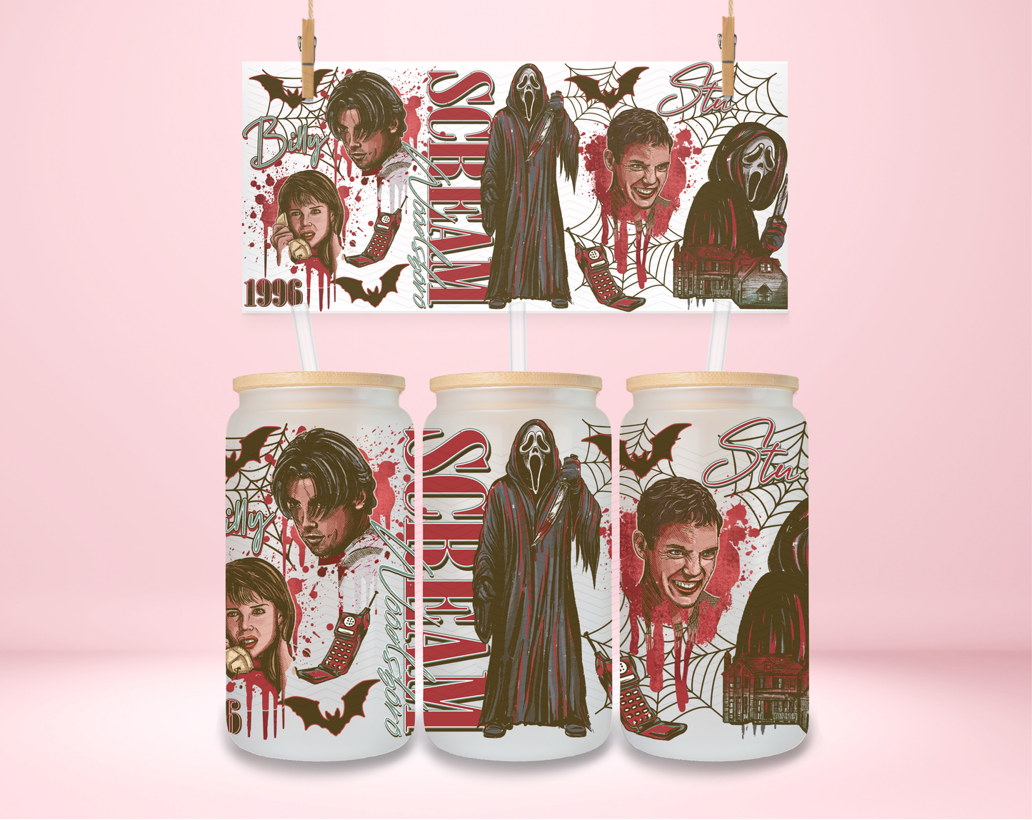 Scream Spooky UVDTF Wrap