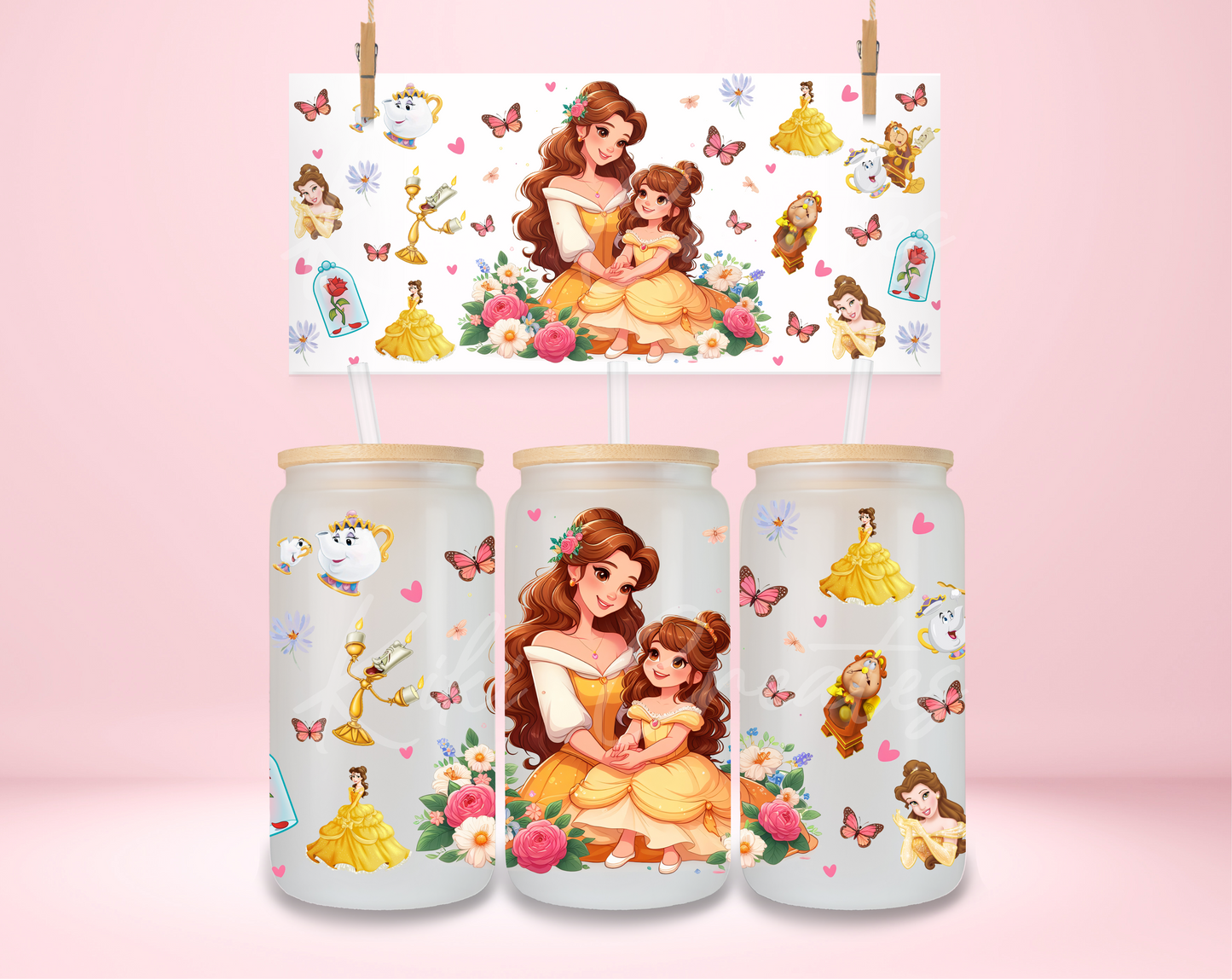 Belle Mom and Daughter UVDTF Wrap