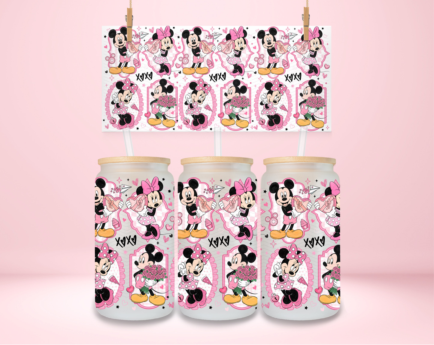 Cartoon Mouse Love UVDTF Wrap