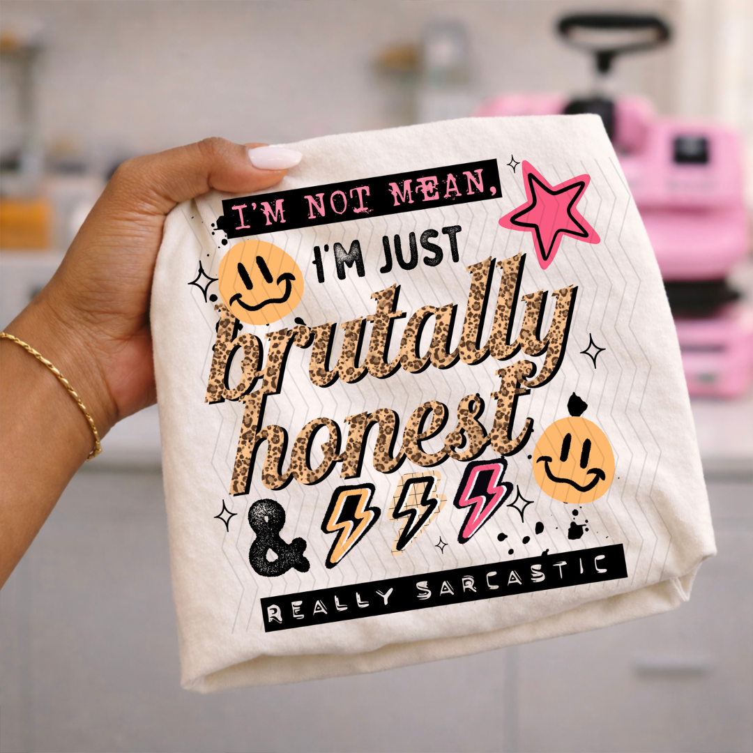 Brutally Honest Leopard Print DTF