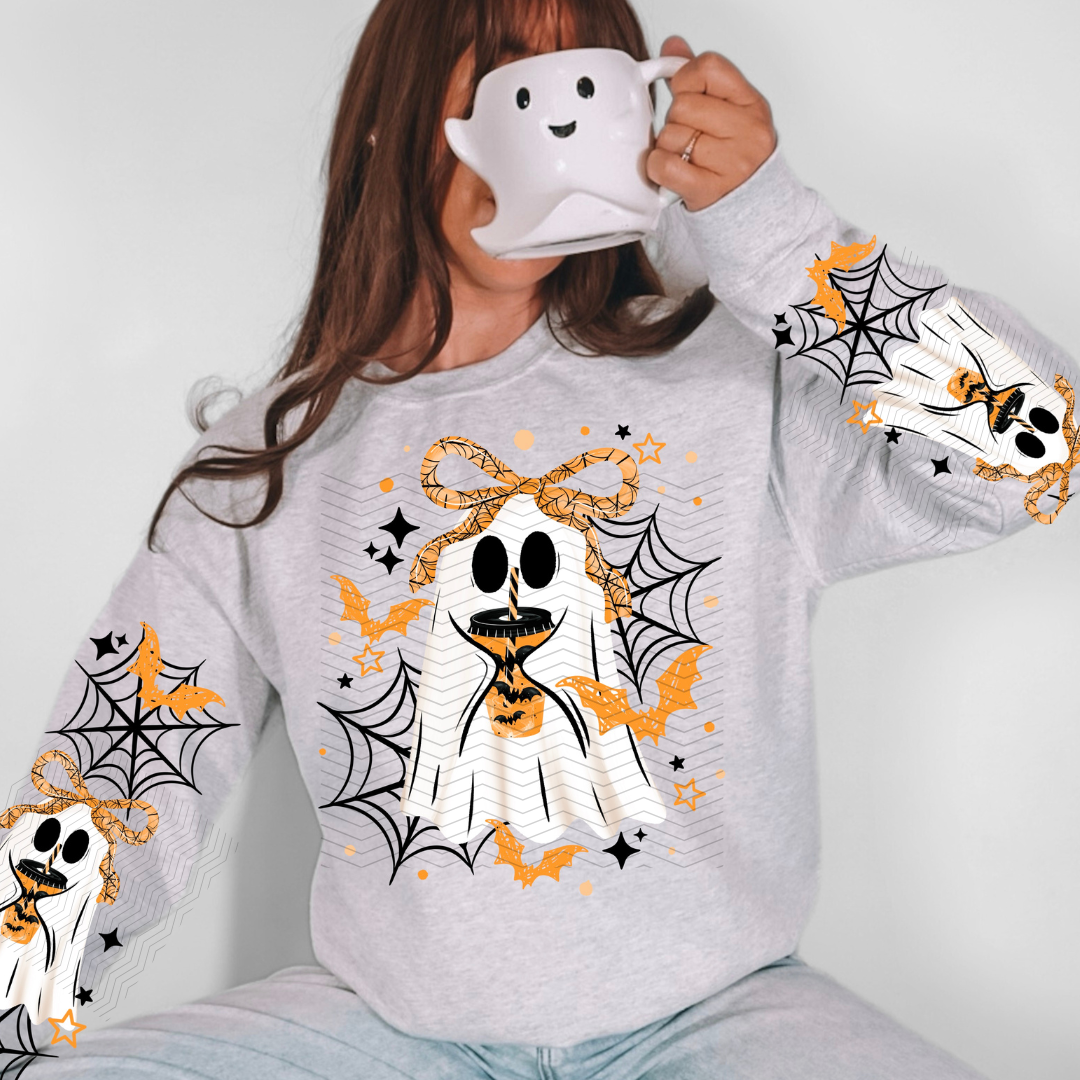 Bat Coffee Ghostie W/ Sleeves DTF