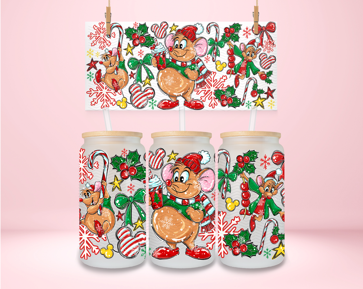 Christmas Gus Mouse UVDTF Wrap