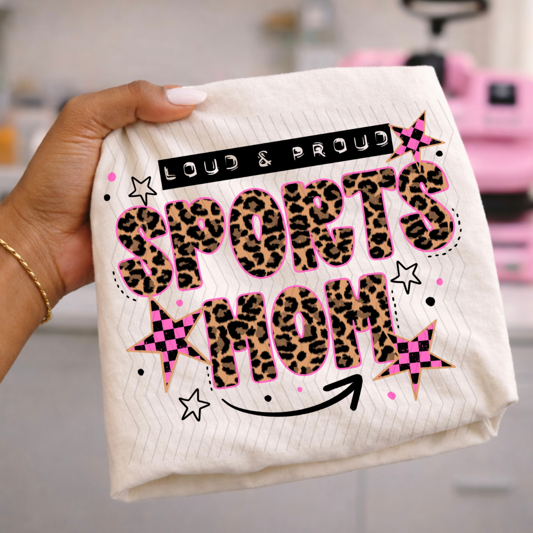 Loud and Proud Leopard Sports Mom DTF