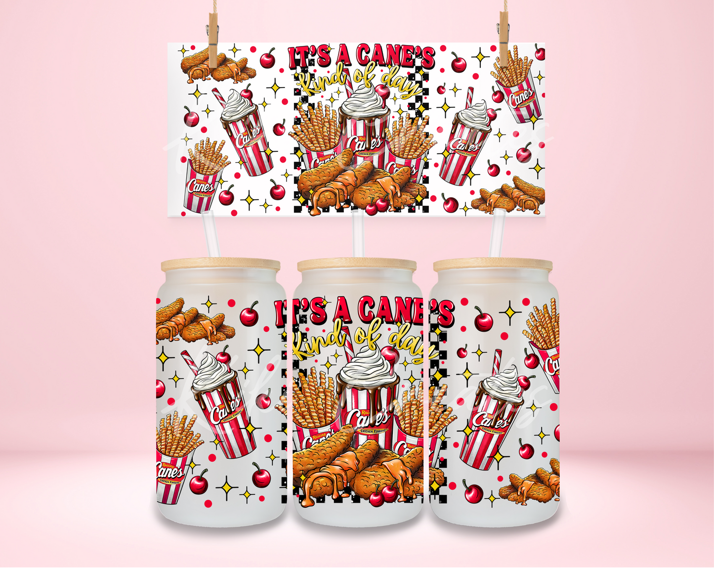 Canes Kinda Day Shake UVDTF Wrap