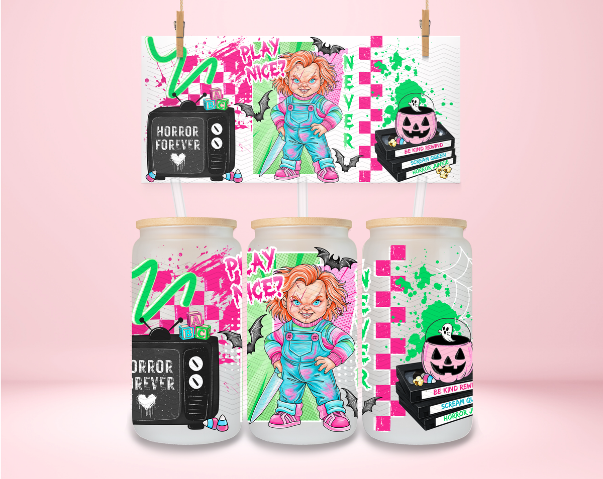 Pastel Halloween Chucky UVDTF Wrap
