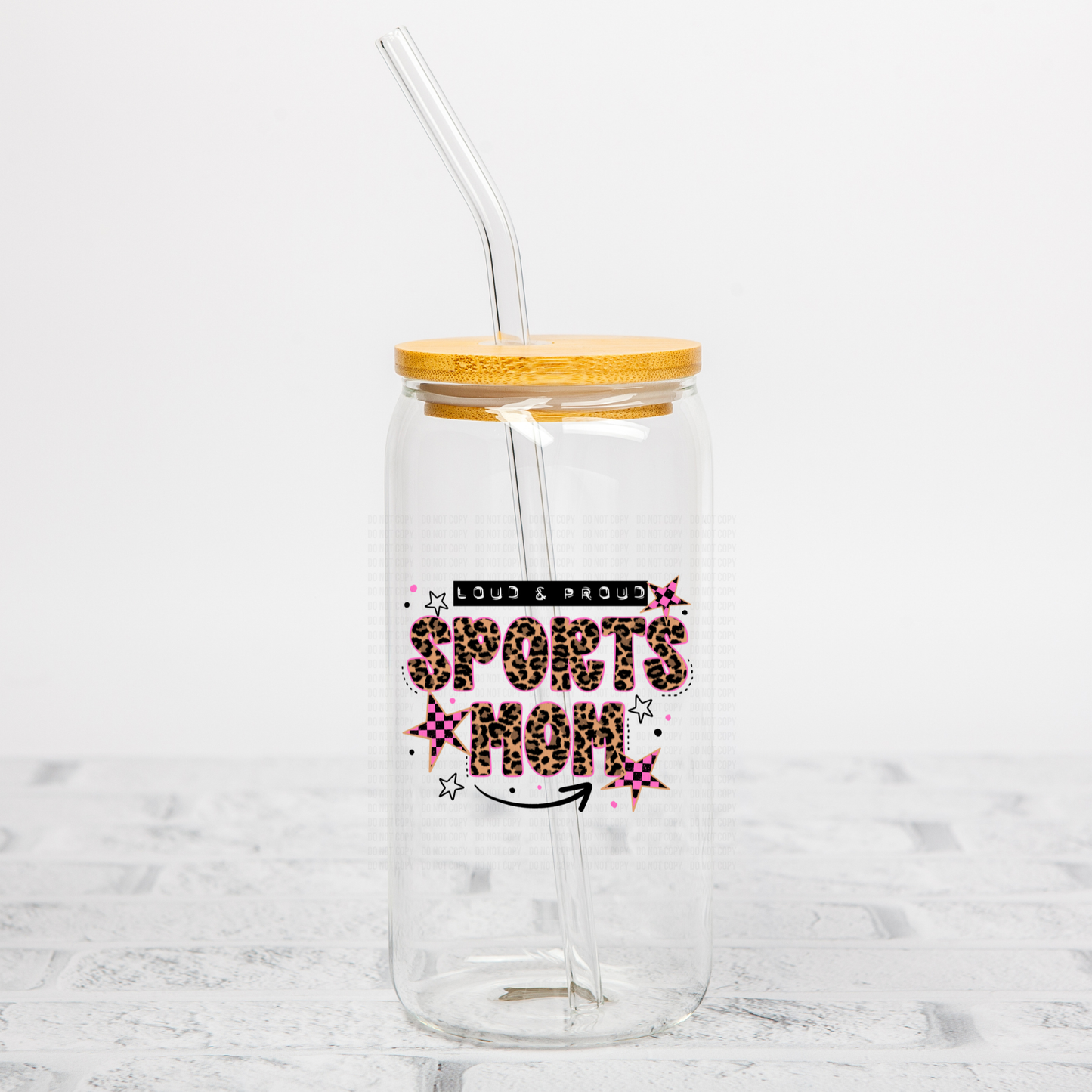 Loud and Proud Leopard Sports Mom UVDTF Decal