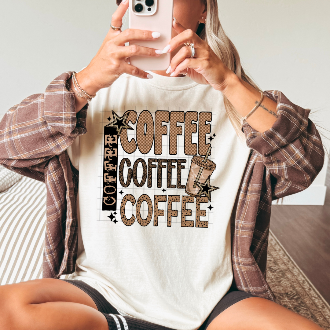 Coffee Repeat- Iced DTF