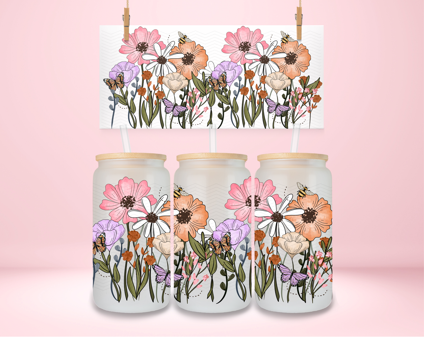 Wildflower Strip UVDTF Wrap