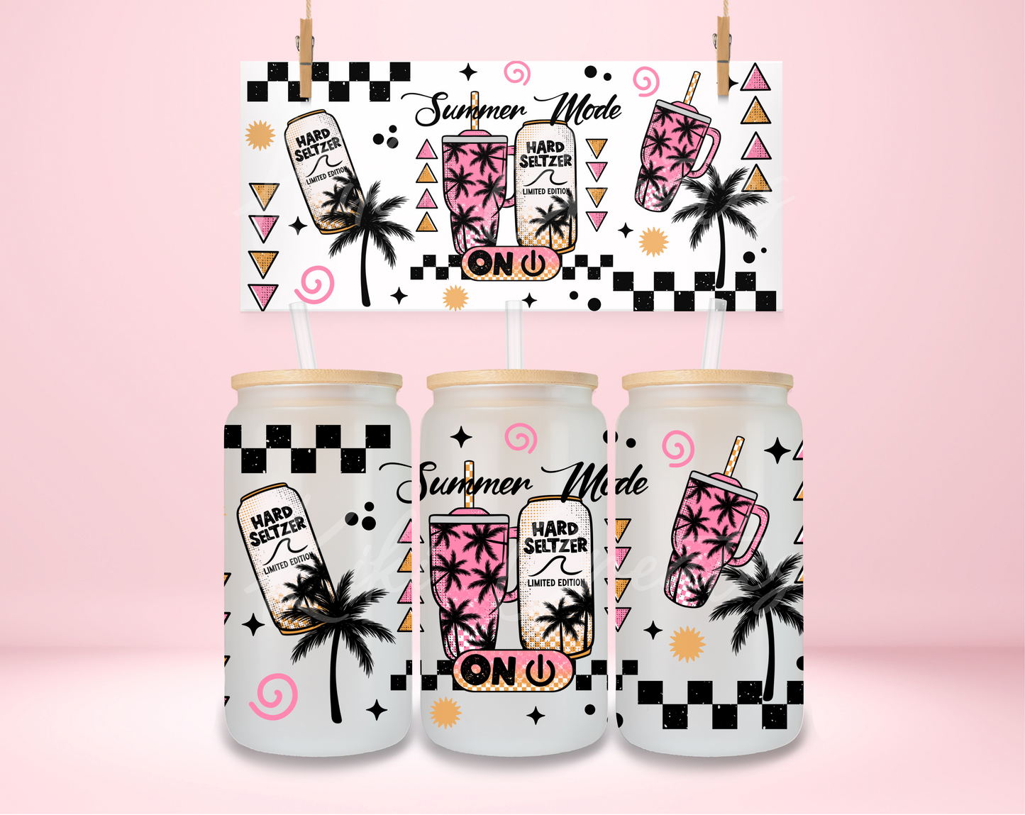 Summer Mode Hard Seltzer UVDTF Wrap