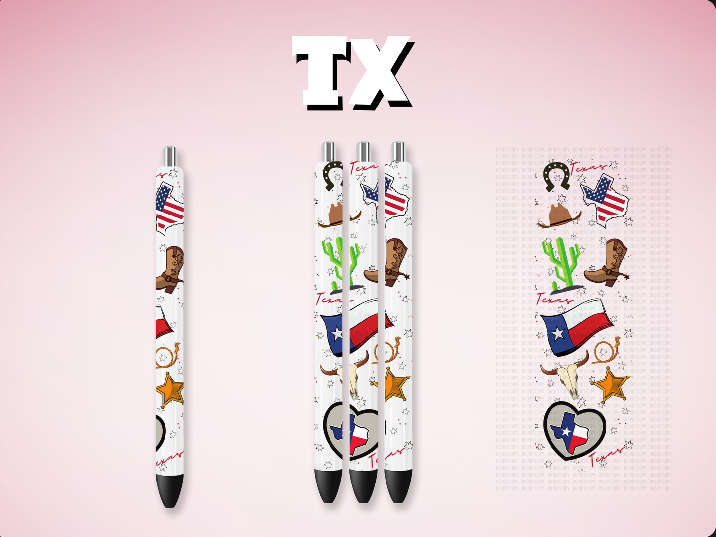 TX UVDTF Pen Wrap