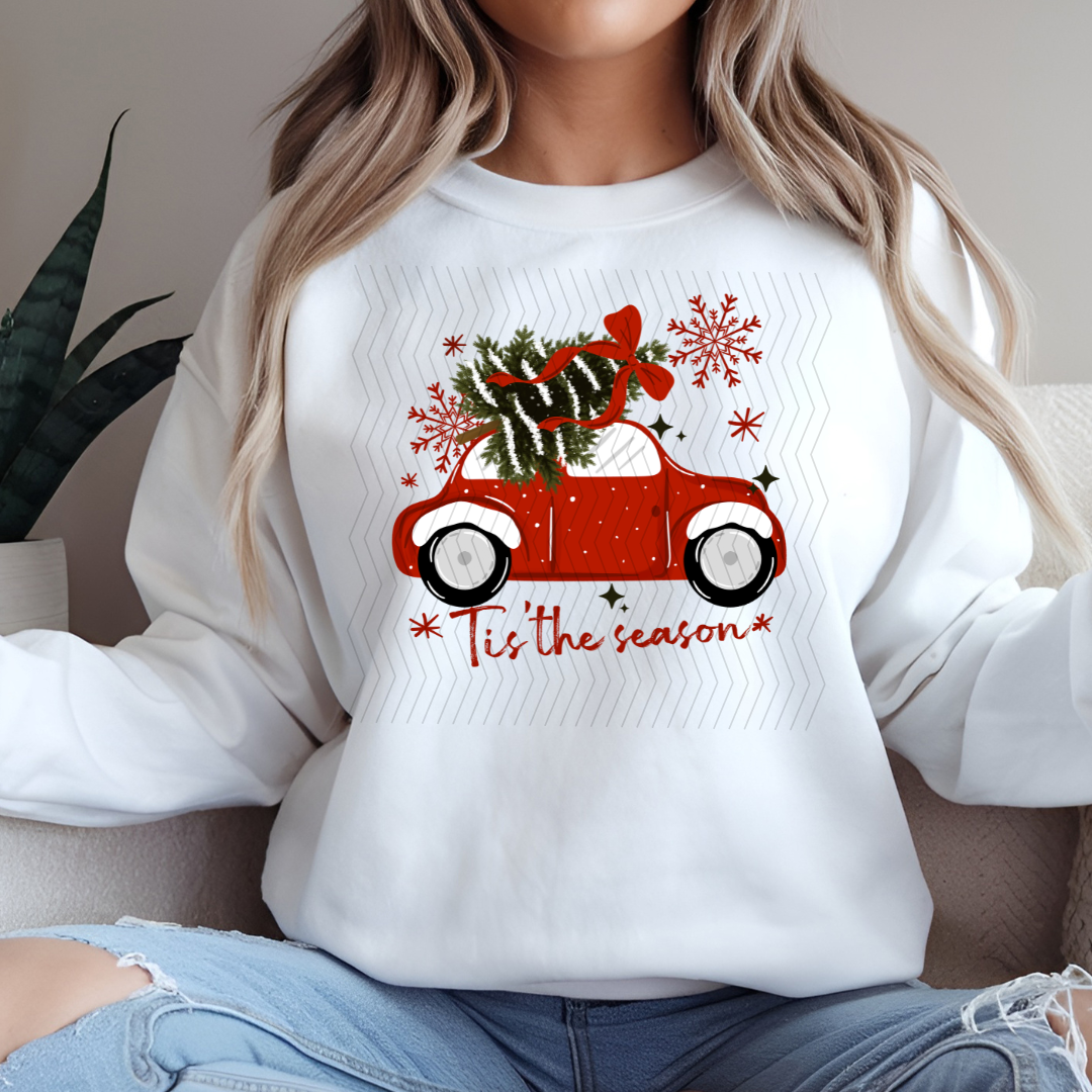 Tis The Season Red Truck DTF