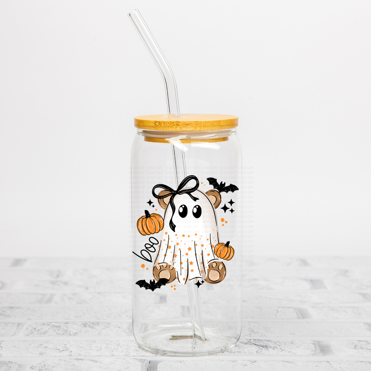 Boo Ghostie Bear UVDTF Decal