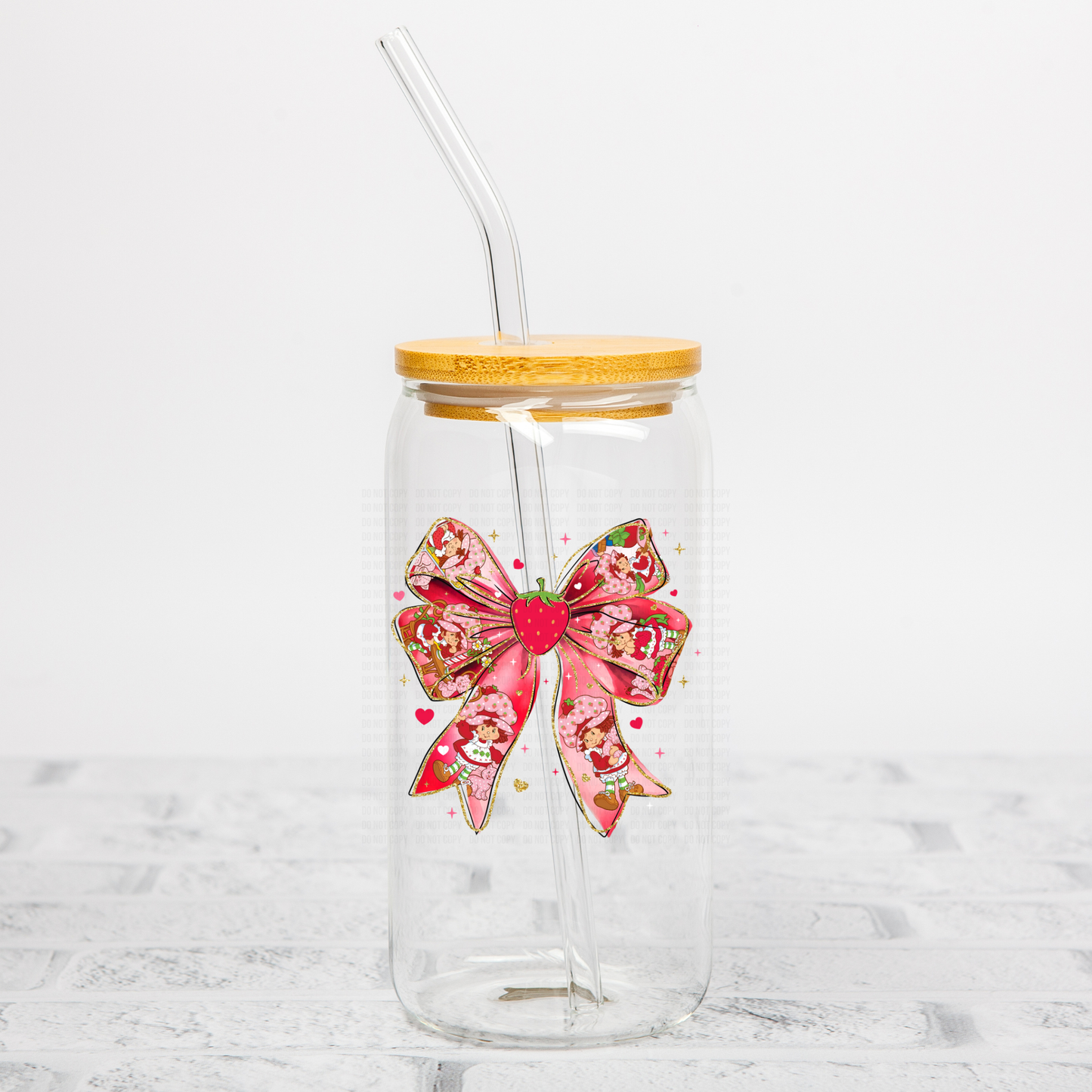 Shortcake Coquette Bow UVDTF Decal