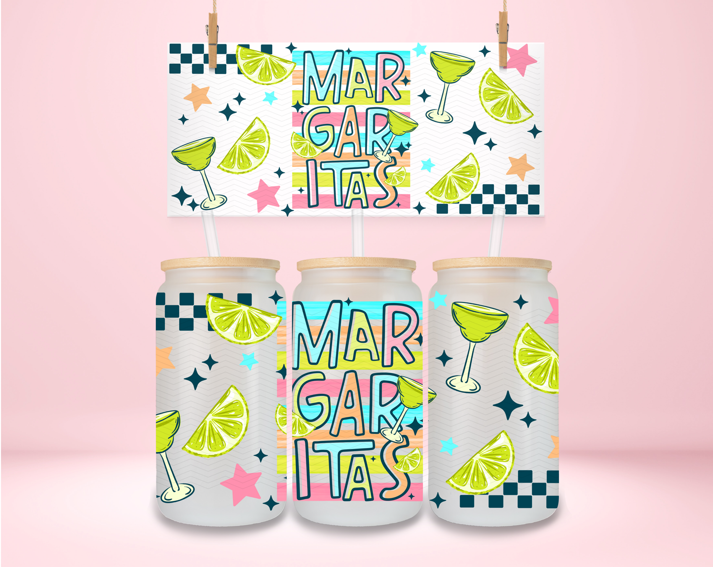 Colorful Margaritas UVDTF Wrap