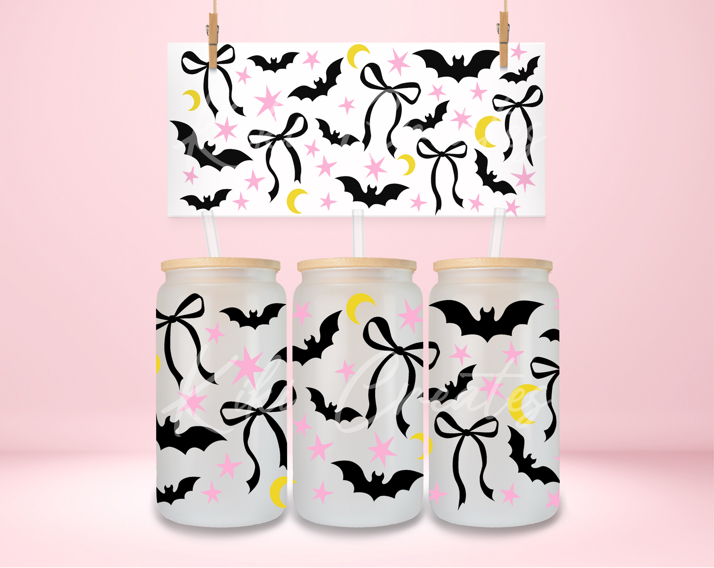 Coquette Bats UVDTF Wrap