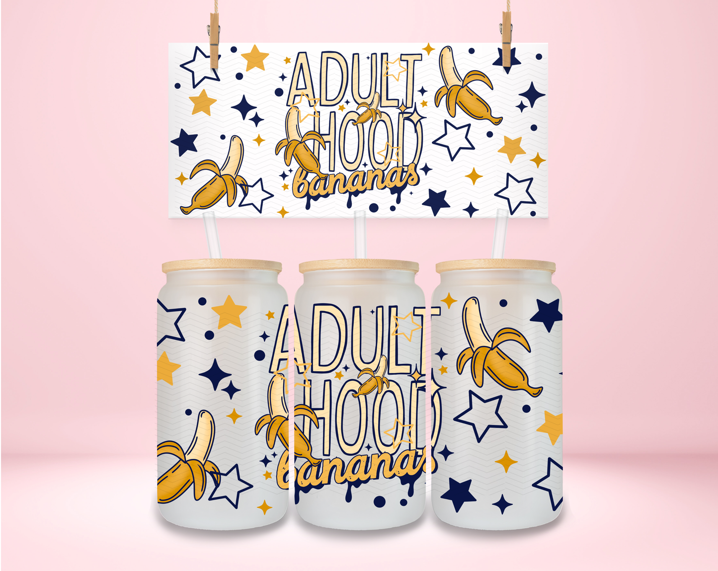 Adulthood Bananas UVDTF Wrap