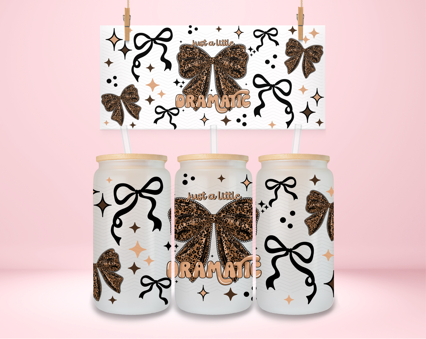 Just a Little Dramatic Leopard UVDTF Wrap