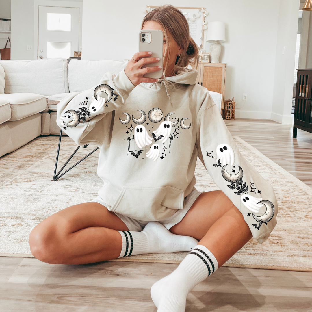 Moons and Ghosties W/Sleeves DTF