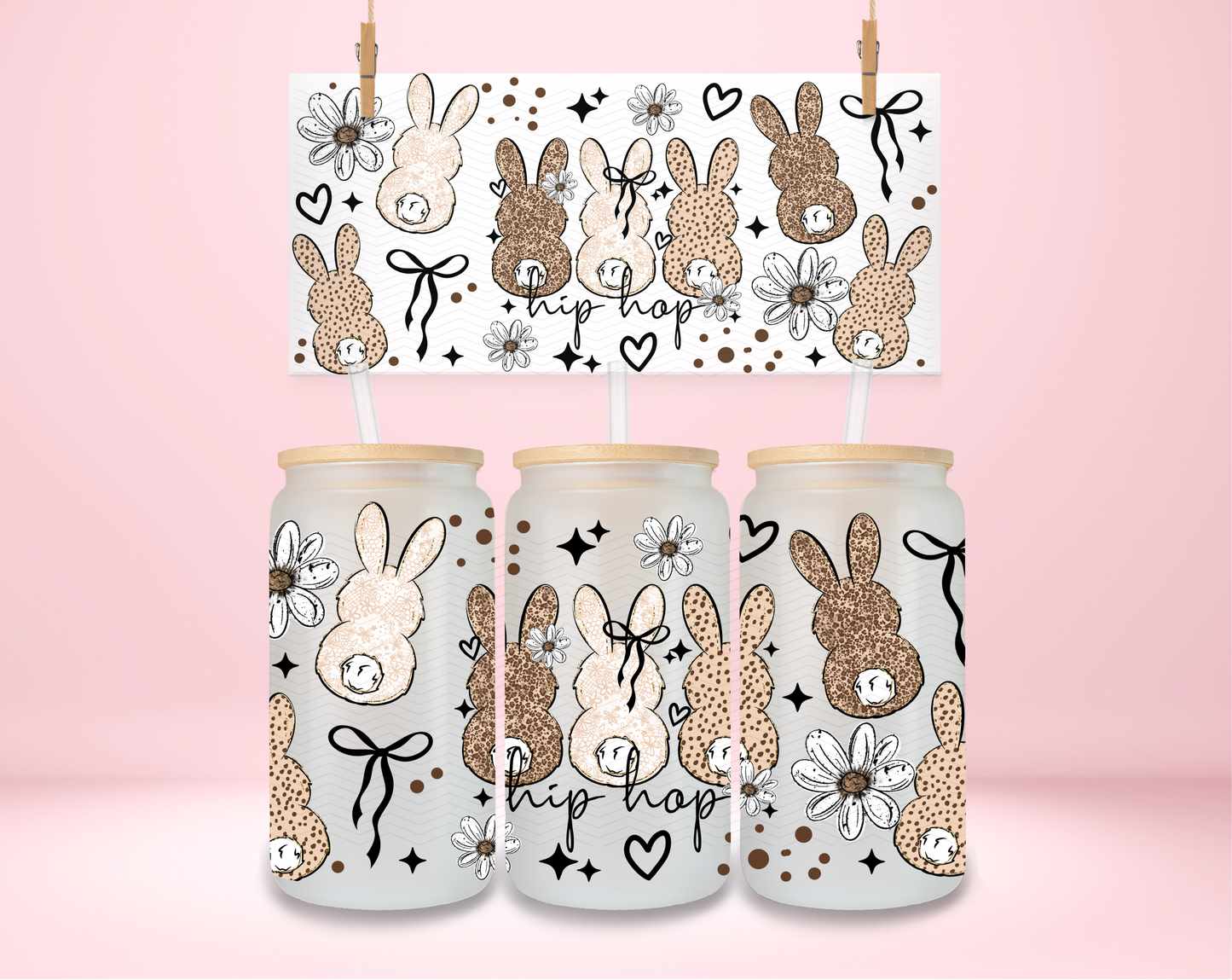 Hip Hop Bunnies UVDTF Wrap