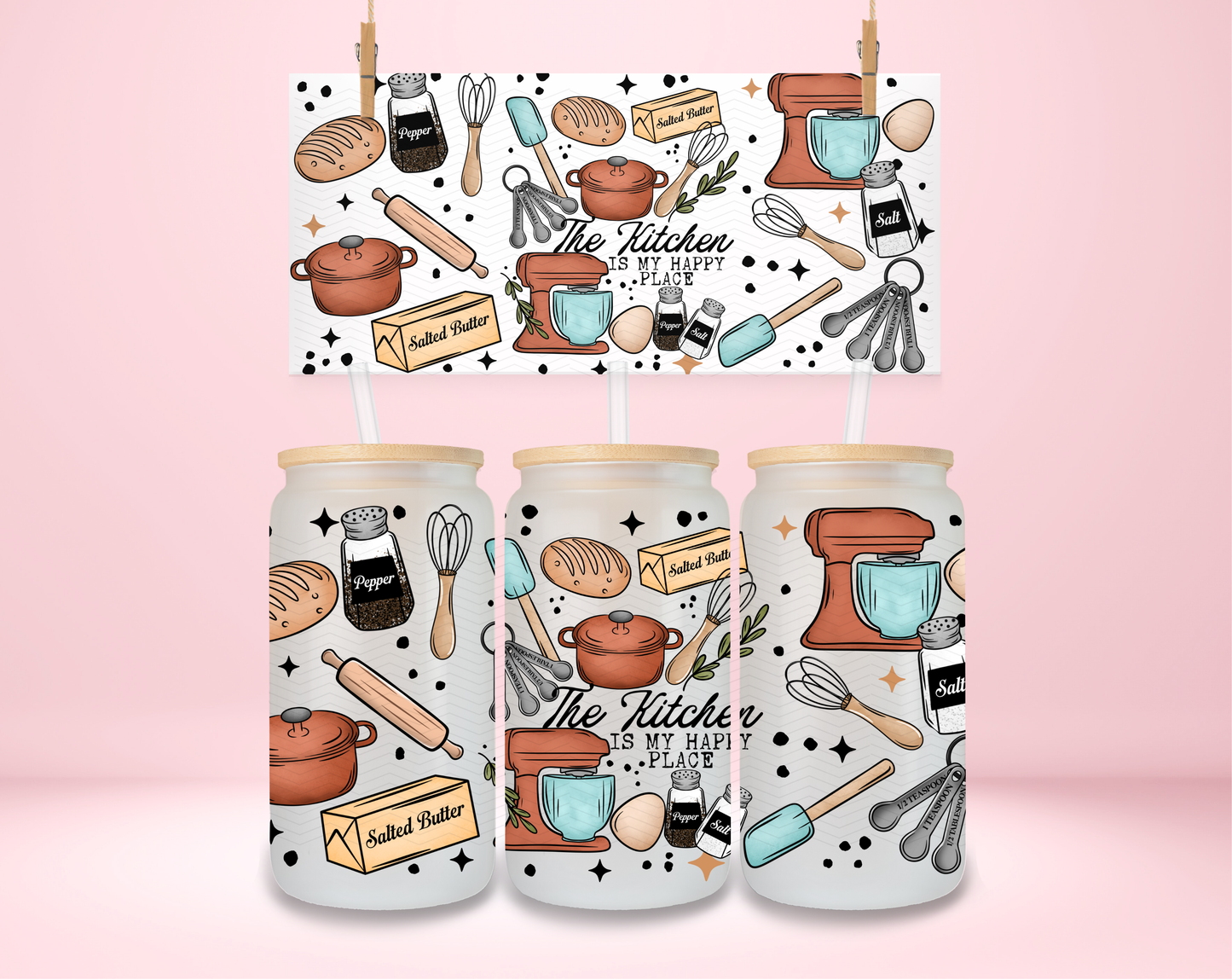 The Kitchen is My Happy Place UVDTF Wrap