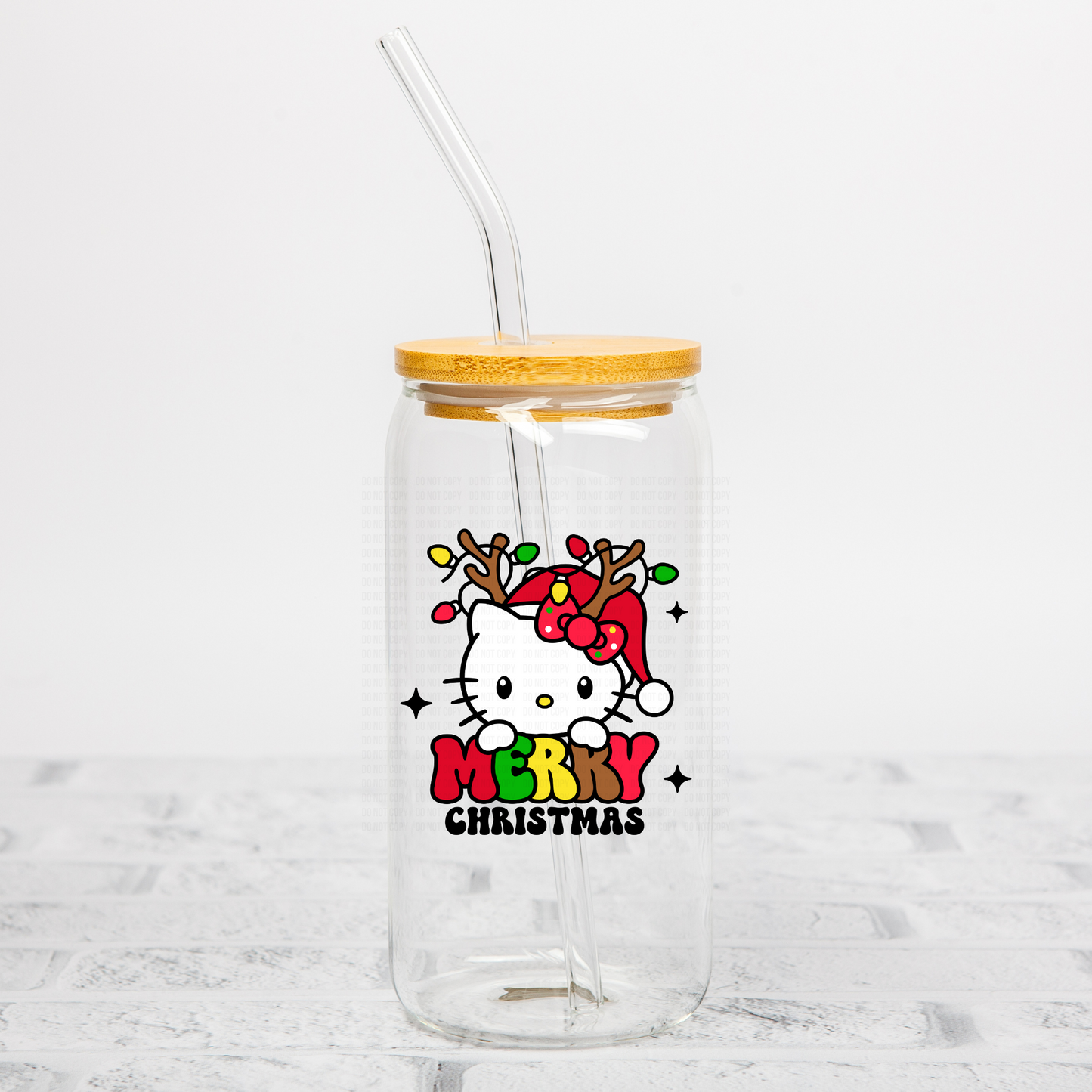 HK Reindeer Christmas UVDTF Decal