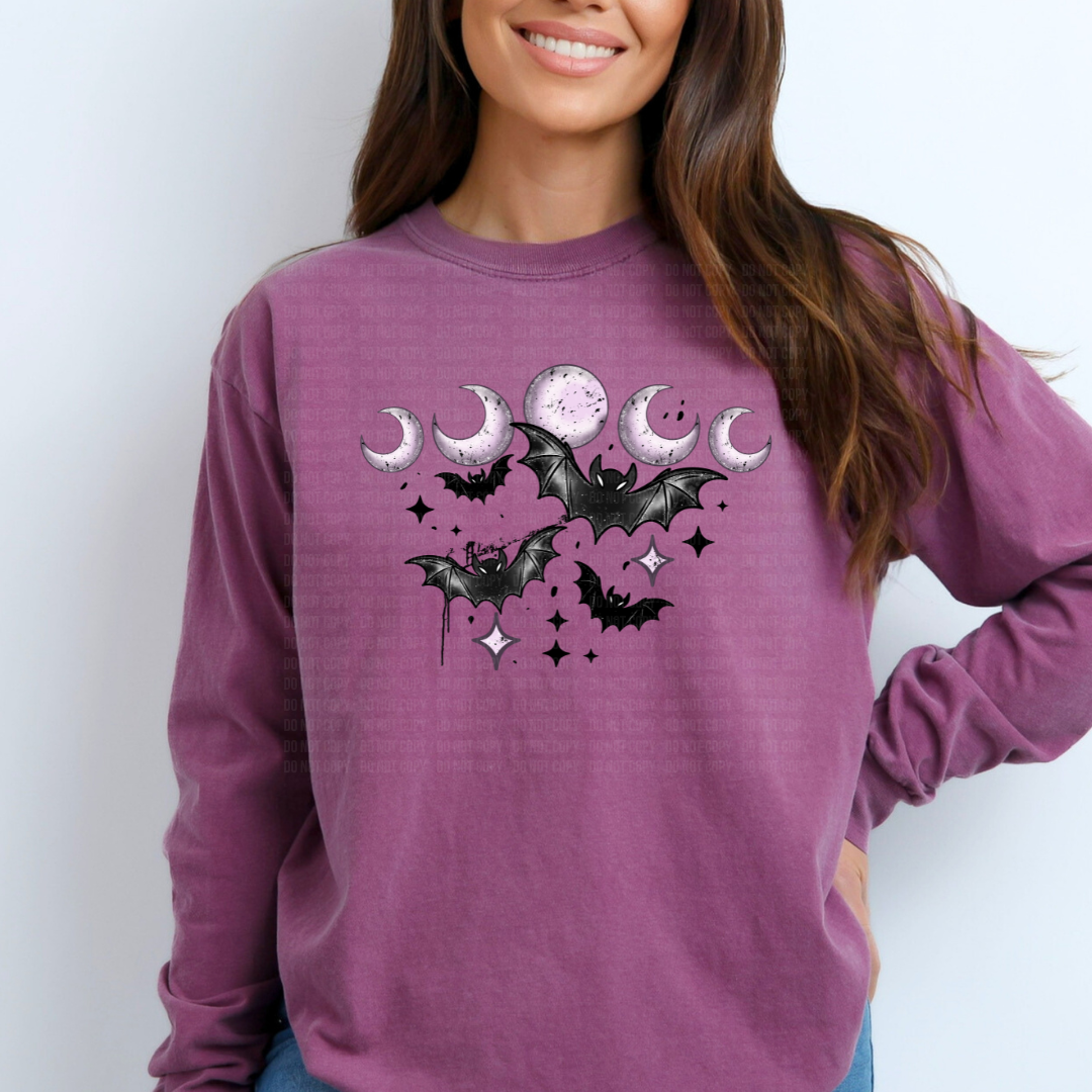 Black Bats and Purple Moons DTF