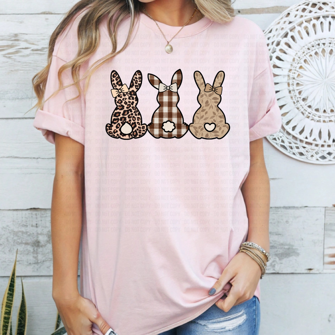 Neutral Color Easter Bunnies DTF