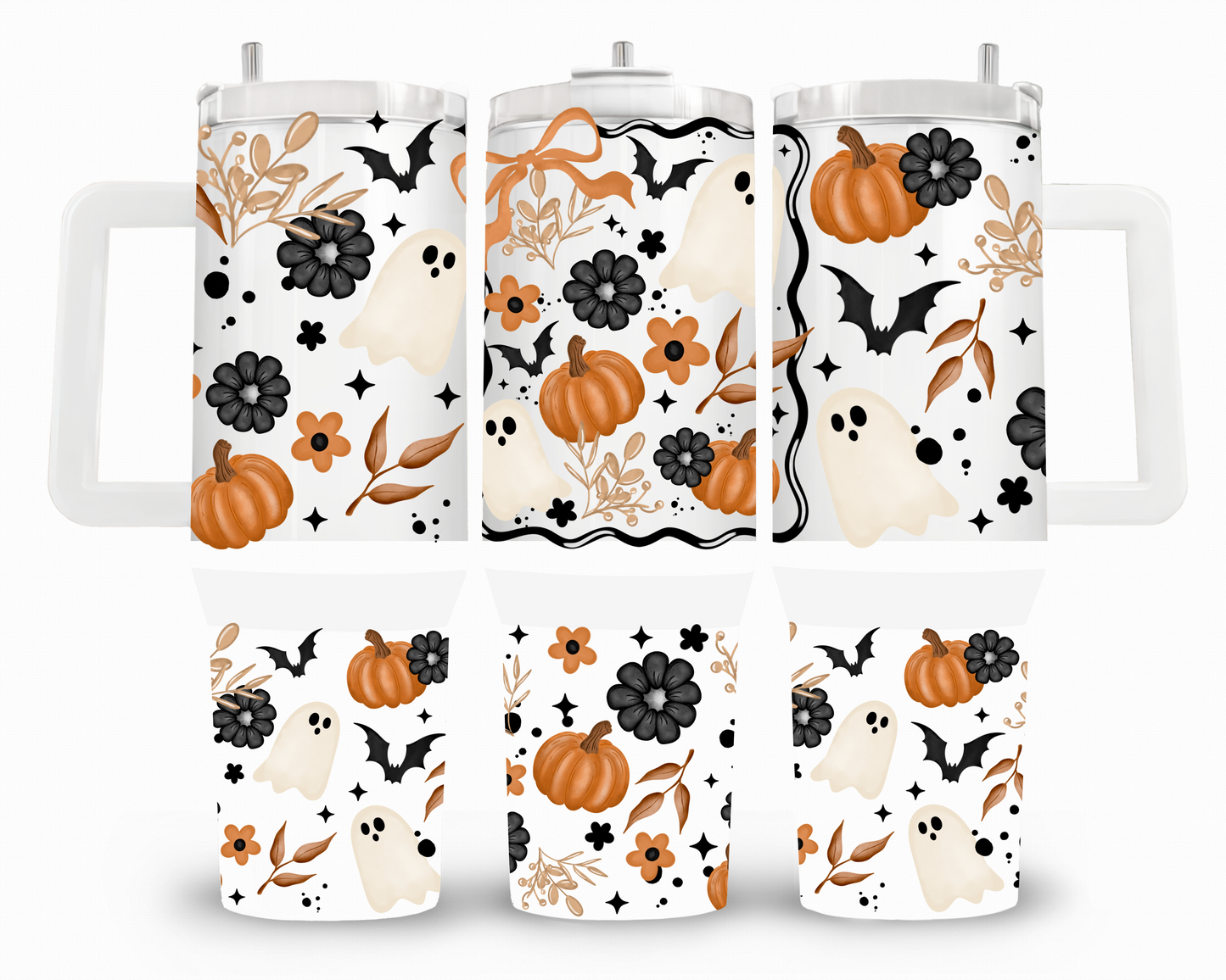 Fall Frame Ghosties 40oz UVDTF Wrap
