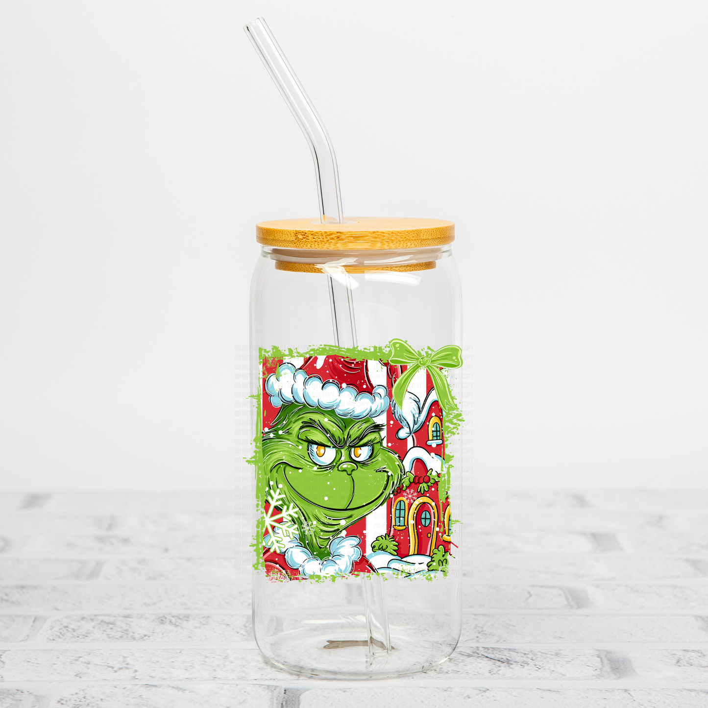 Green Guy Christmas UVDTF Decal