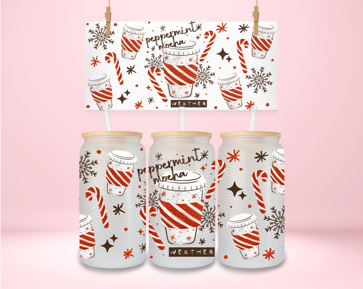 Peppermint Mocha Coffee UVDTF Wrap