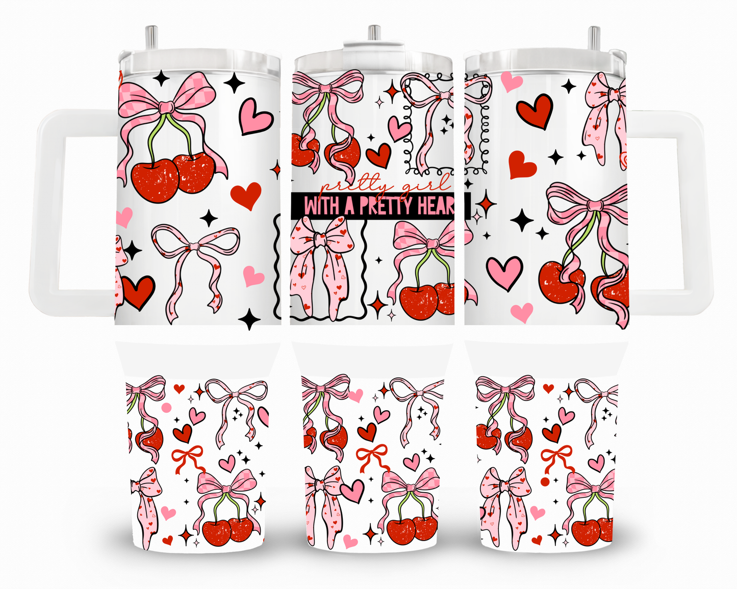 Pretty Girl, Pretty Heart 40oz UVDTF Wrap