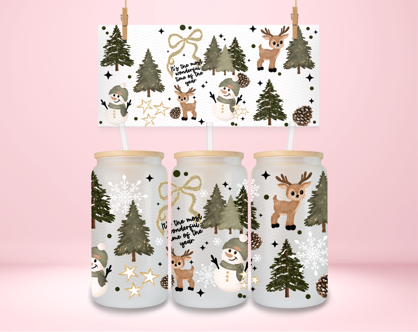 The Most Wonderful Time- Green UVDTF Wrap