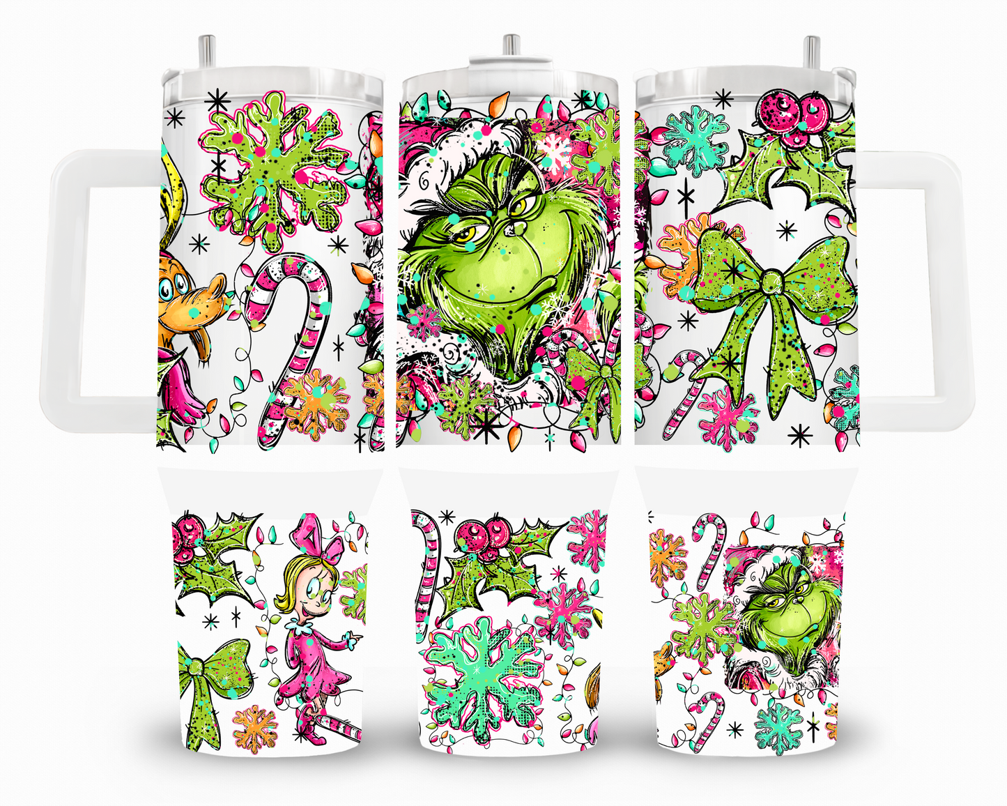 Mr. Green Doodle 40oz UVDTF Wrap