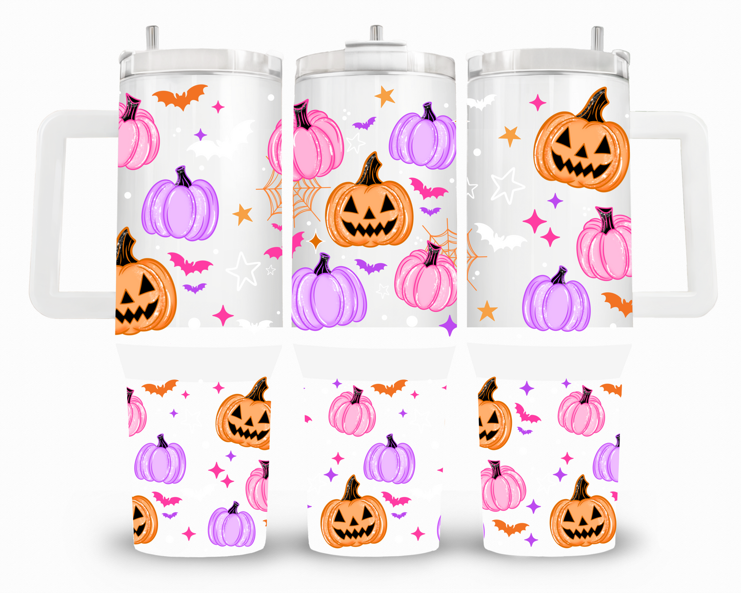 Colorful Pumpkins 40oz UVDTF Wrap
