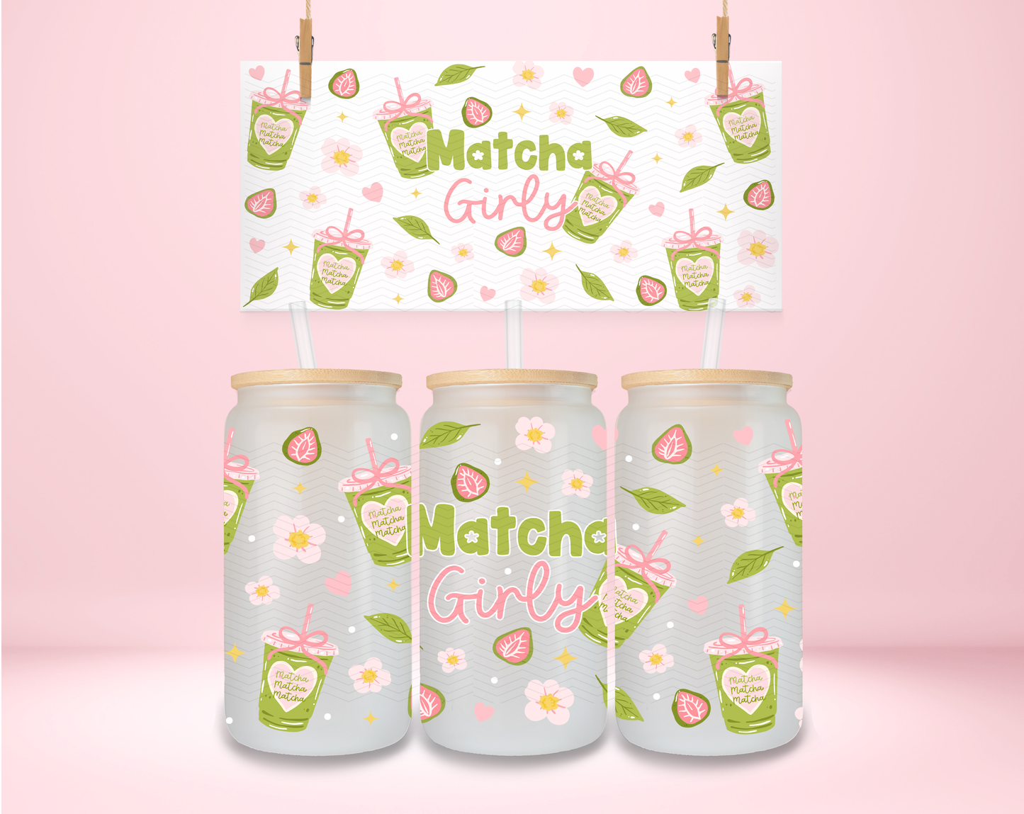 Matcha Girly UVDTF Wrap
