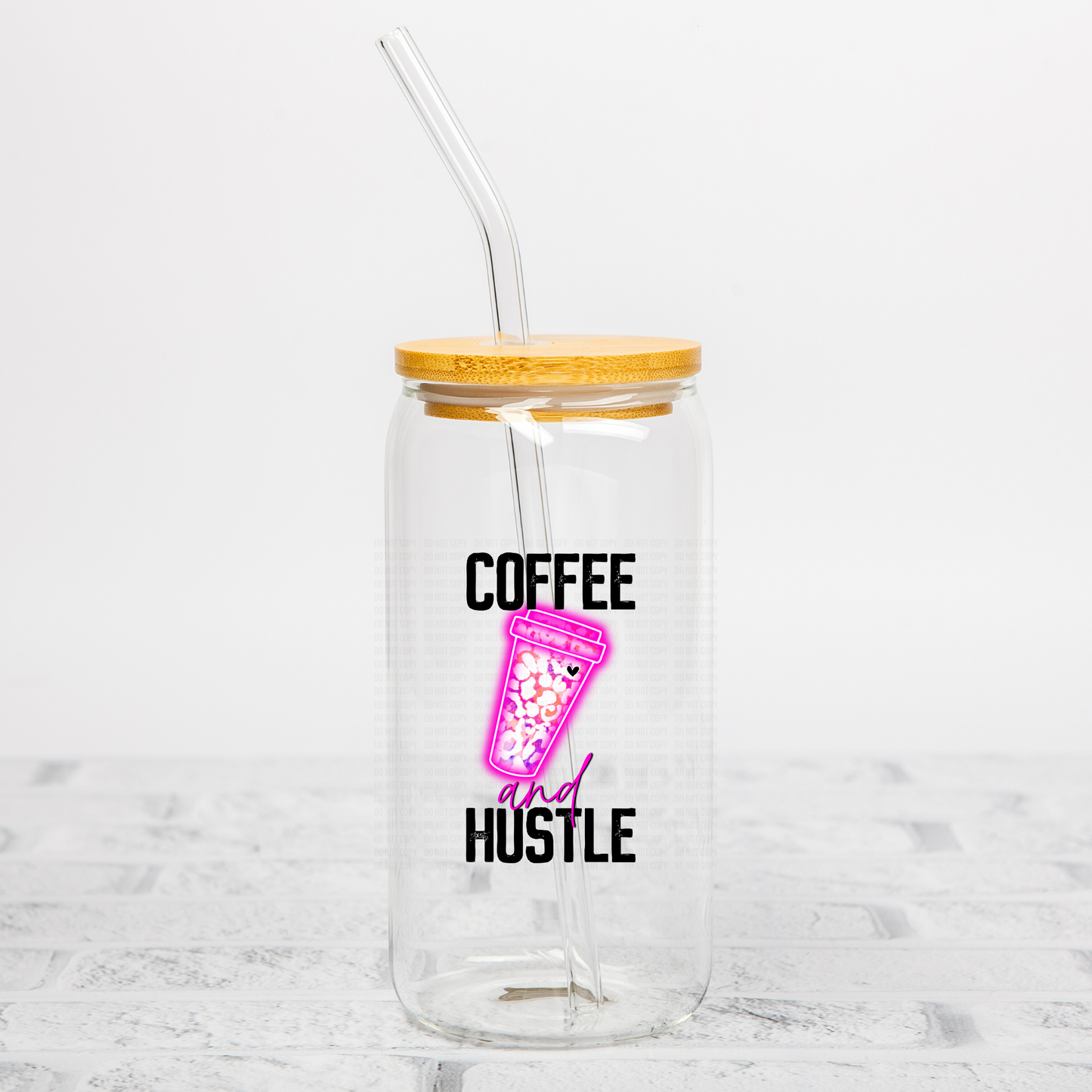 Coffee And Hustle UVDTF Decal