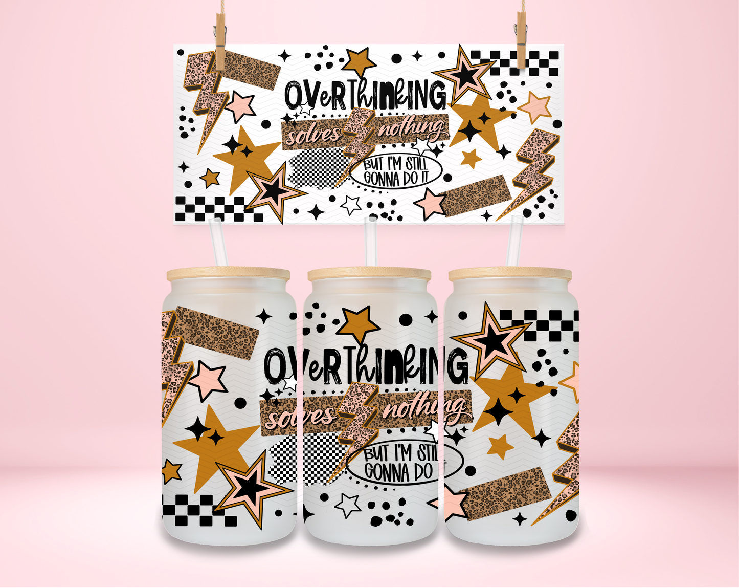 Overthinking Solves Nothing UVDTF Wrap