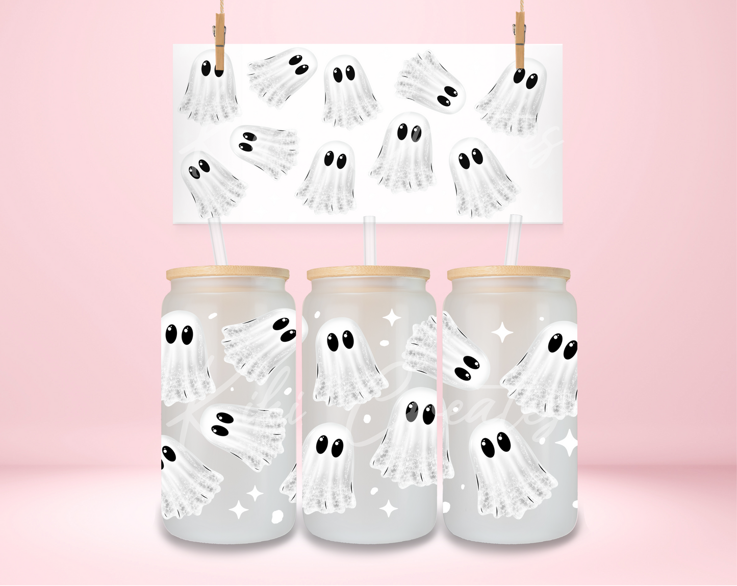 Cute Ghosties UVDTF Wrap