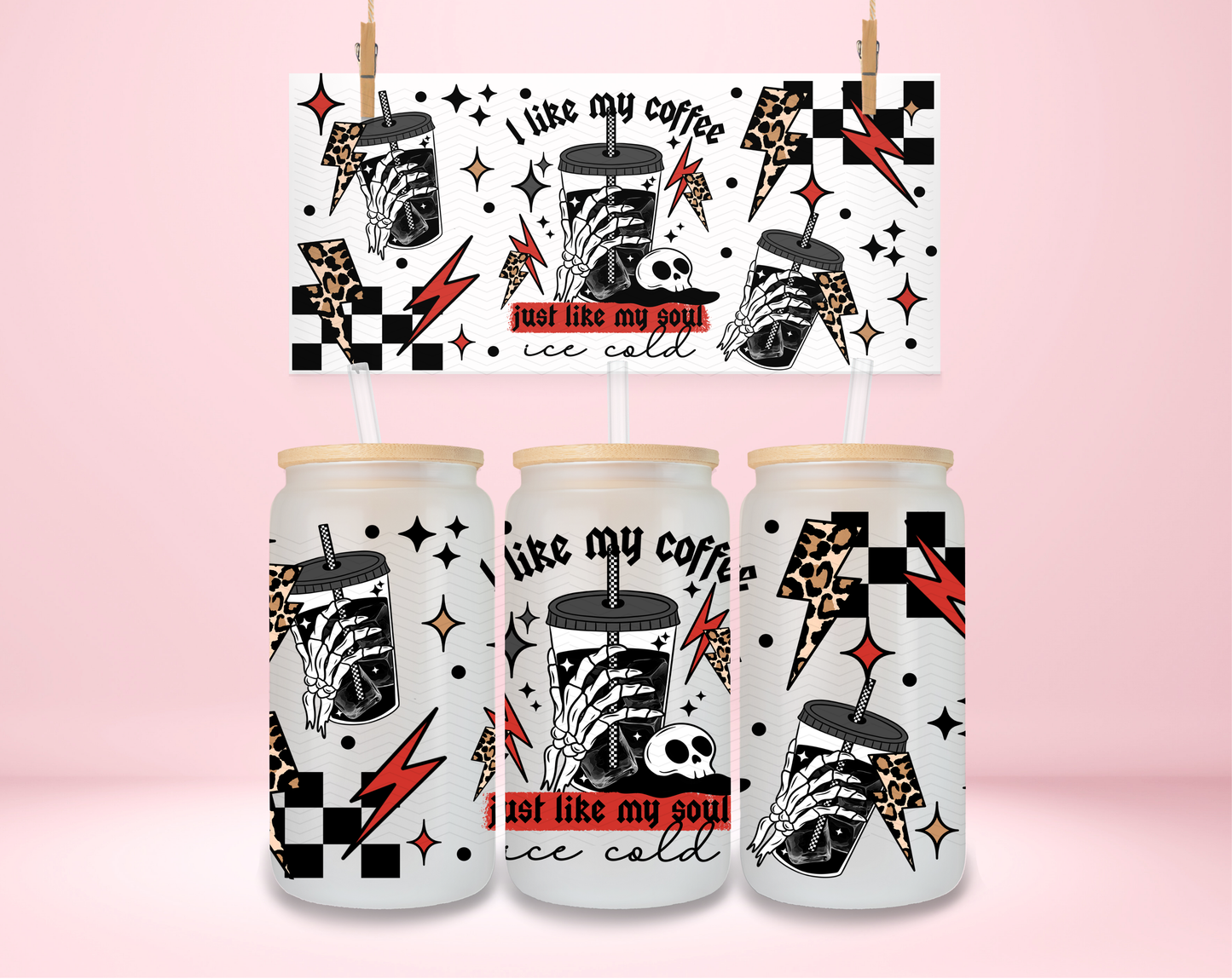 I Like My Coffee- Ice Cold UVDTF Wrap