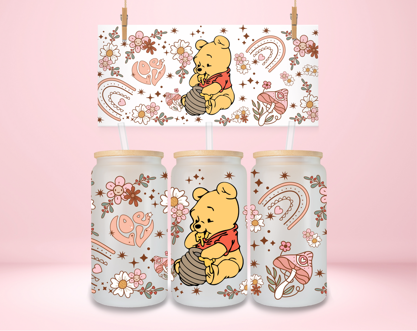 Pooh Boho UVDTF Wrap