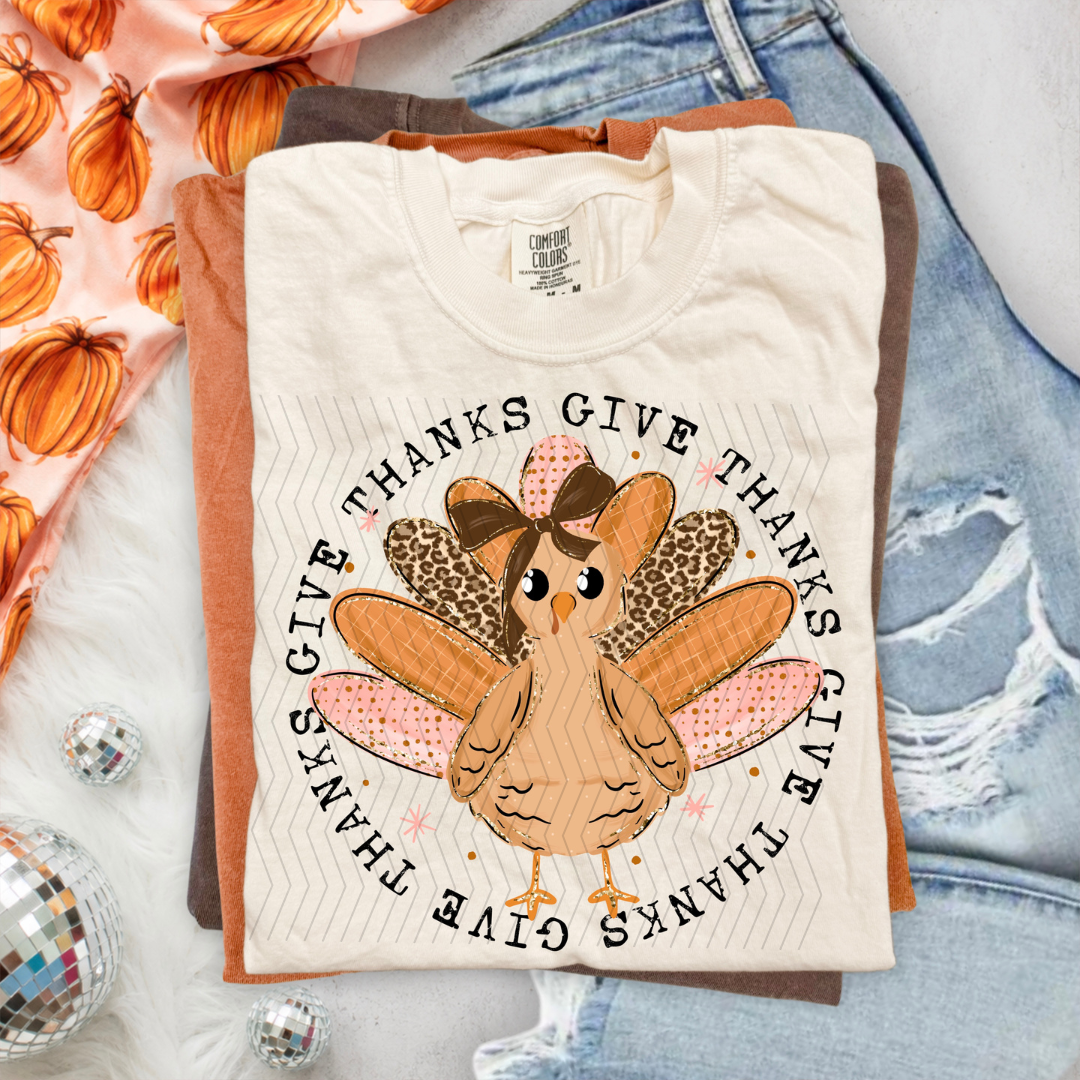 Give Thanks Turkey DTF