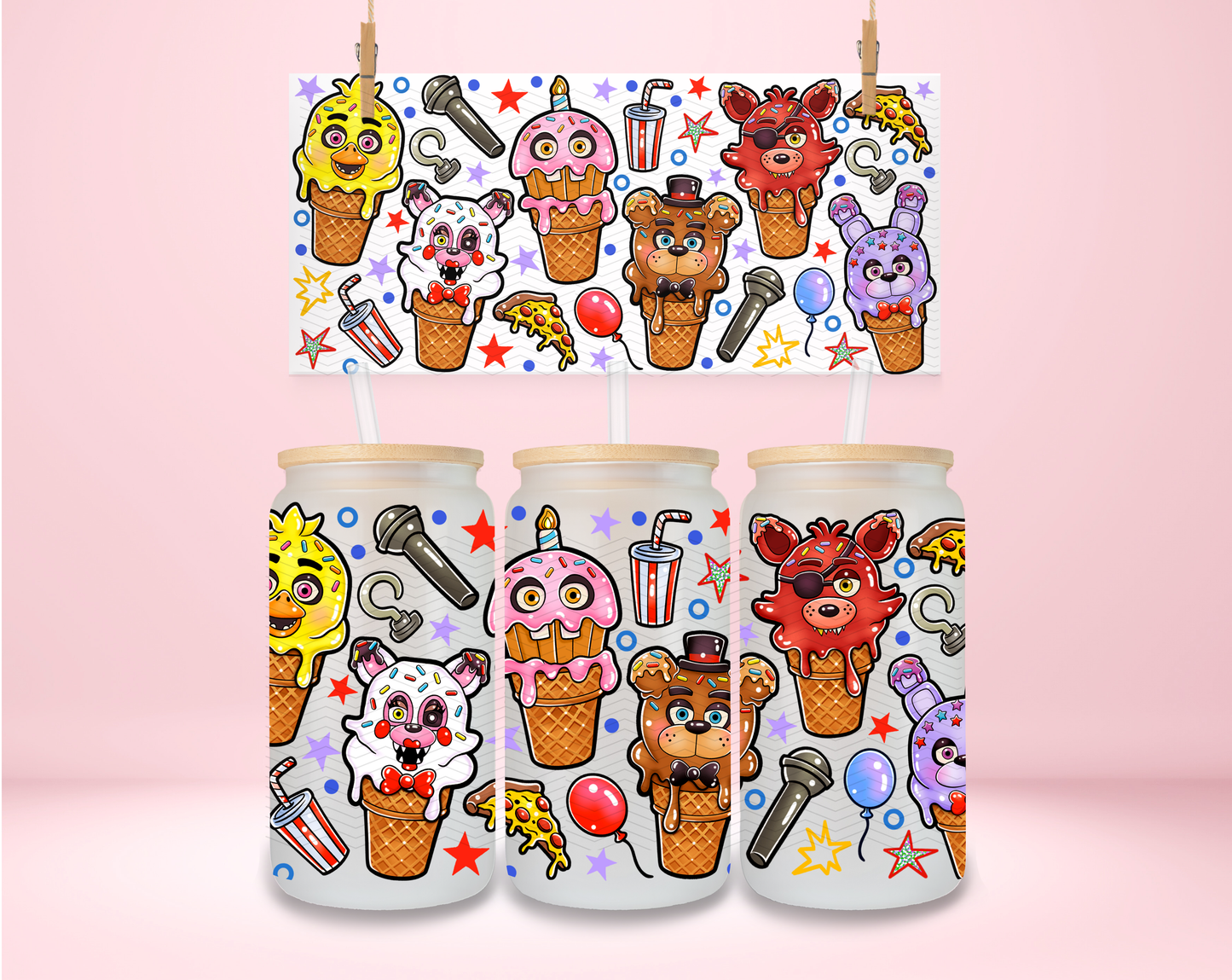 Five Nights Ice Cream UVDTF Wrap